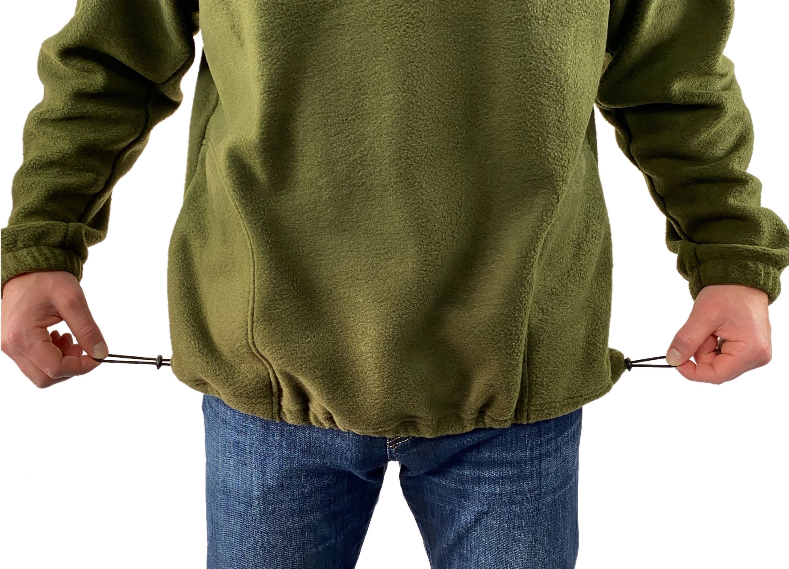 US Army Polar Fleece Quarter-Zip Made in America By AE Sport AE