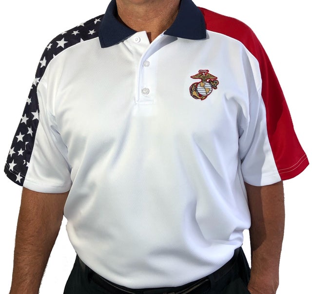 Maglietta U.S. Marine Corps Icon Sports – Uomo, 100% Cotone, Con Data Di Fondazione, Colletto Senza Etichetta